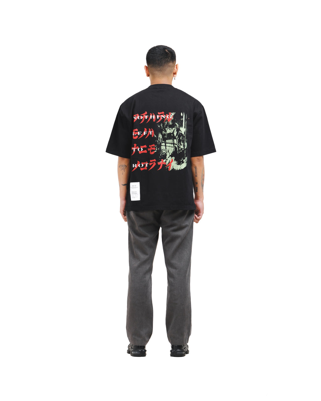 SLATER BLACK - Oversized Shortsleeve T-Shirt