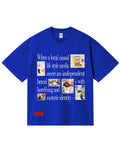AXK BLUE - Oversized Shortsleeve T-Shirt