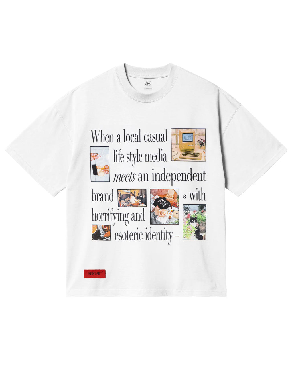AXK WHITE - Oversized Shortsleeve T-Shirt
