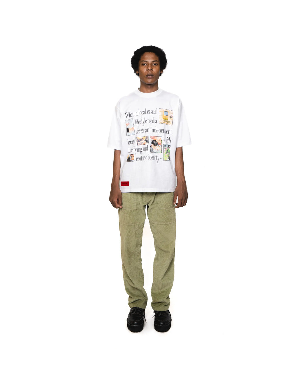 AXK WHITE - Oversized Shortsleeve T-Shirt