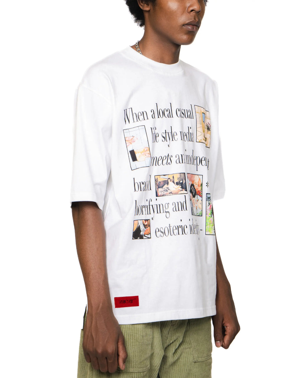 AXK WHITE - Oversized Shortsleeve T-Shirt