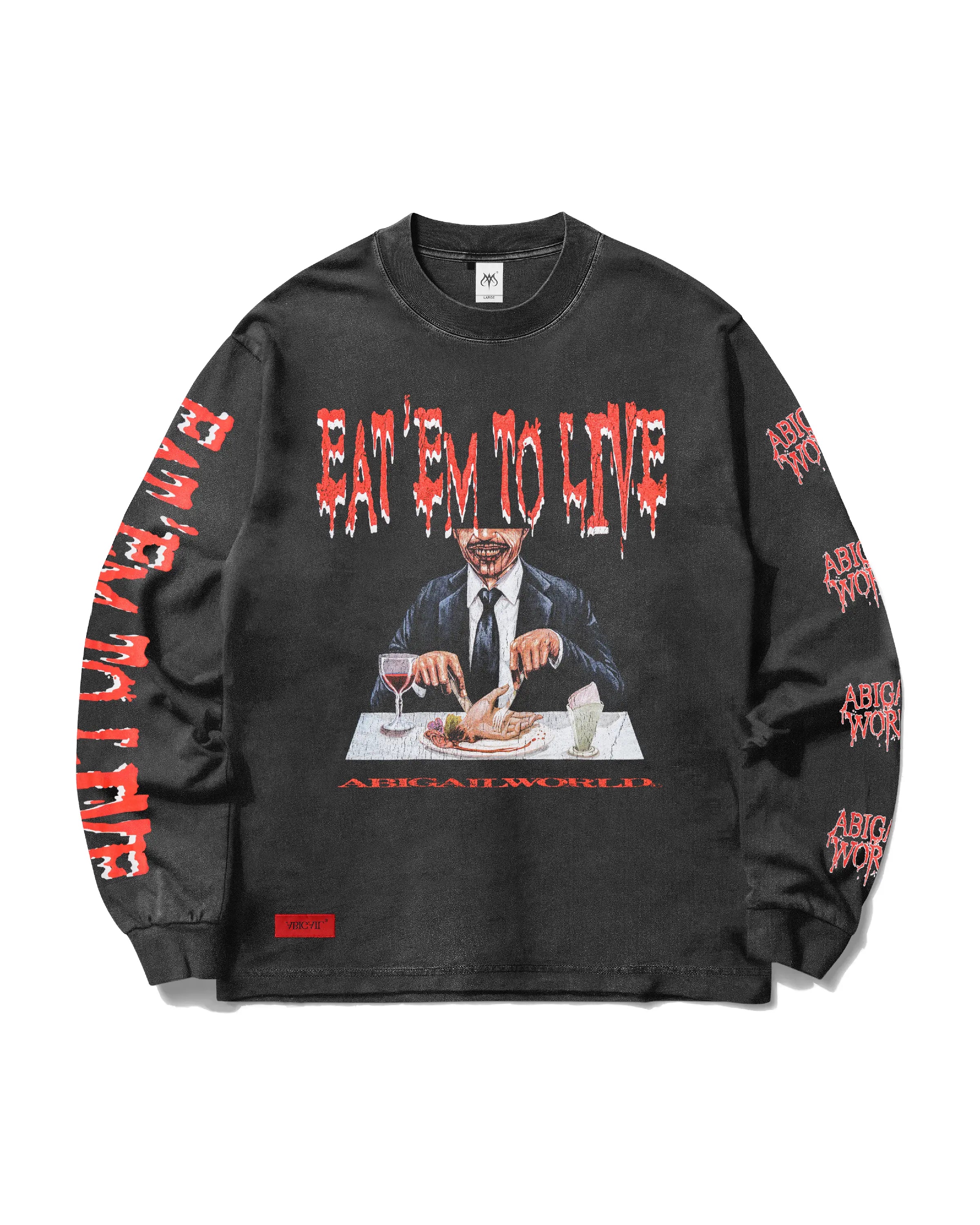 DINE LS - Oversized Longsleeve T-Shirt