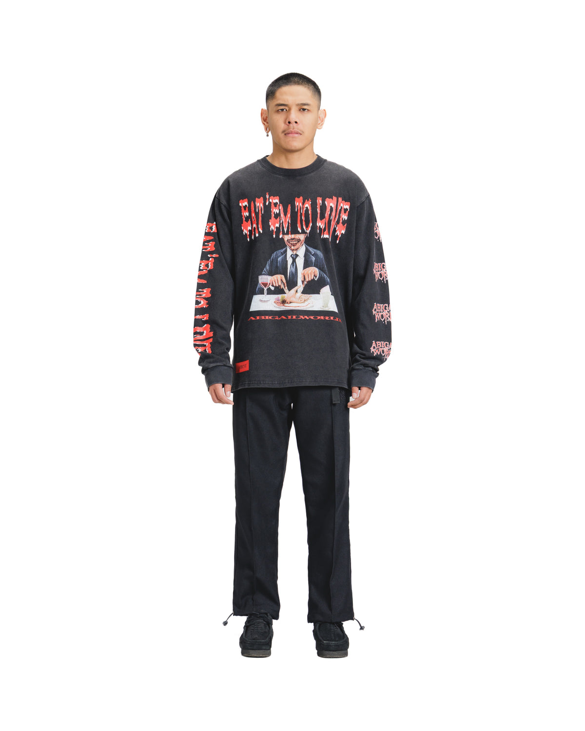 DINE LS - Oversized Longsleeve T-Shirt