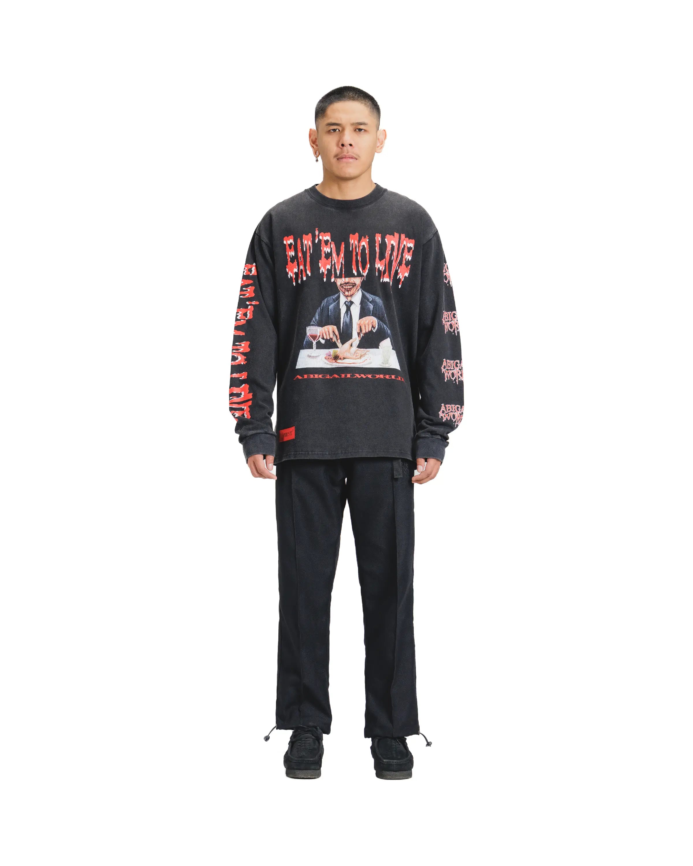 DINE LS - Oversized Longsleeve T-Shirt