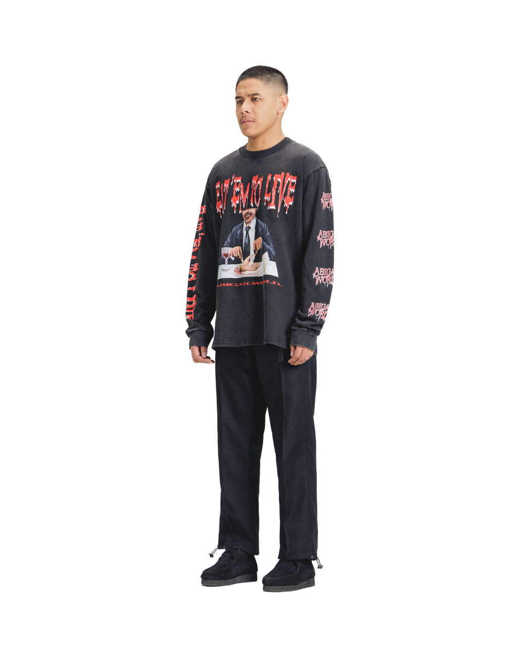 DINE LS - Oversized Longsleeve T-Shirt