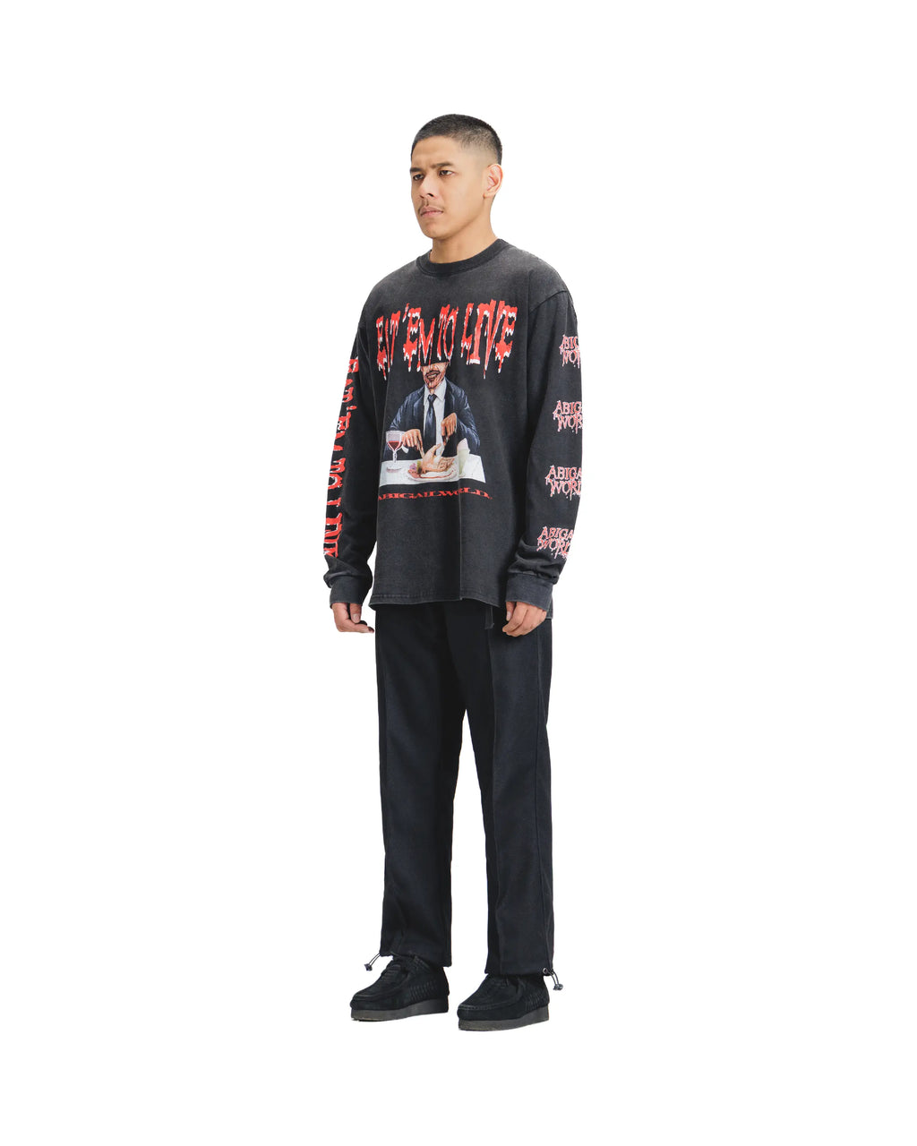 DINE LS - Oversized Longsleeve T-Shirt