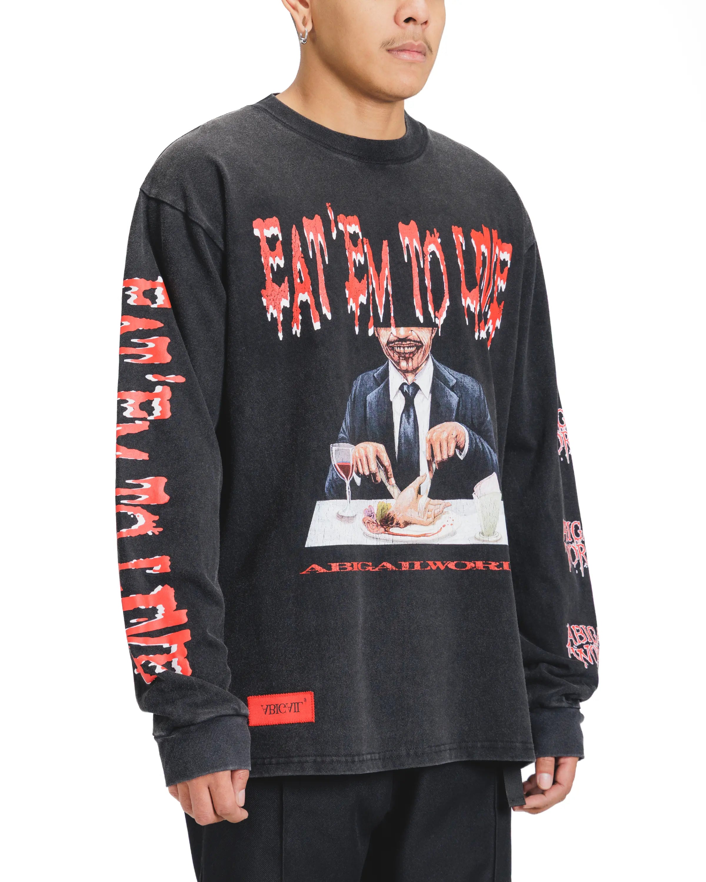 DINE LS - Oversized Longsleeve T-Shirt