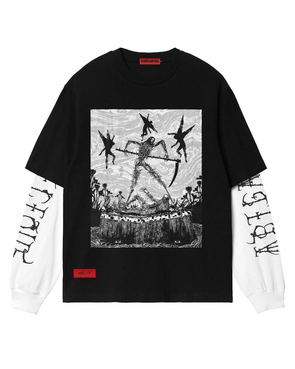 ABIGAIL X VICIOUS PAIN - JUDGEMENT Double Layered Longsleeve T-Shirt
