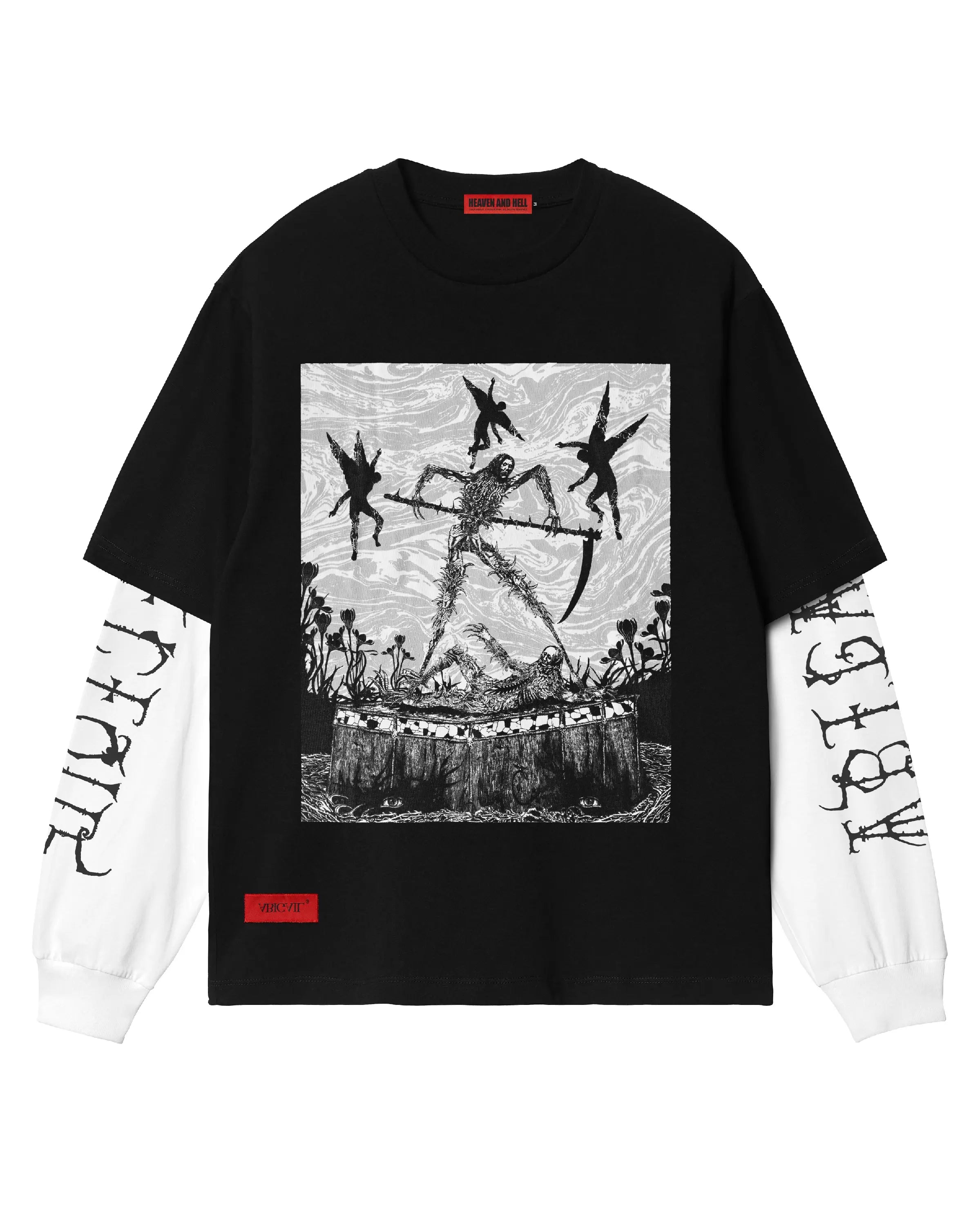 ABIGAIL X VICIOUS PAIN - JUDGEMENT Double Layered Longsleeve T-Shirt