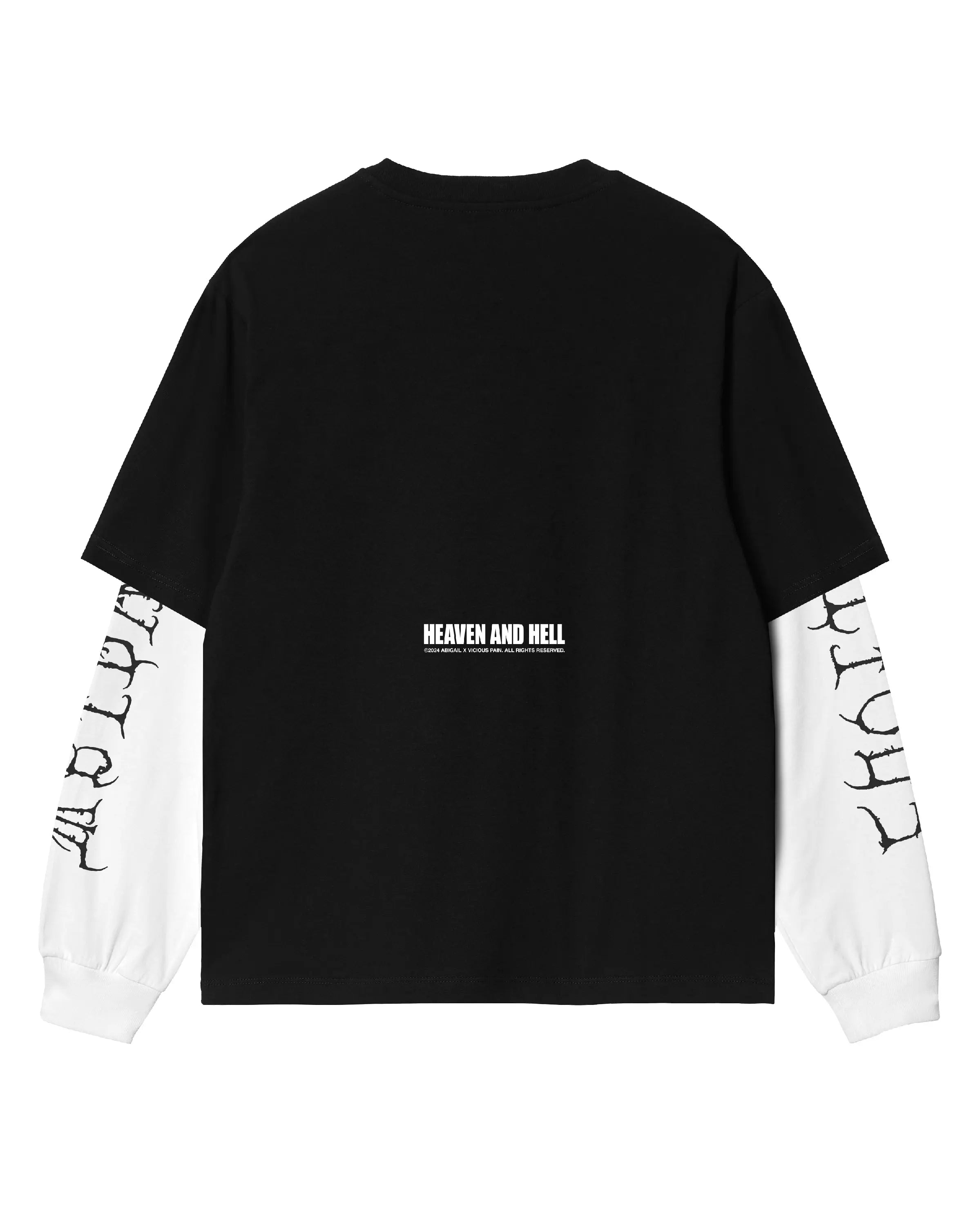 ABIGAIL X VICIOUS PAIN - JUDGEMENT Double Layered Longsleeve T-Shirt