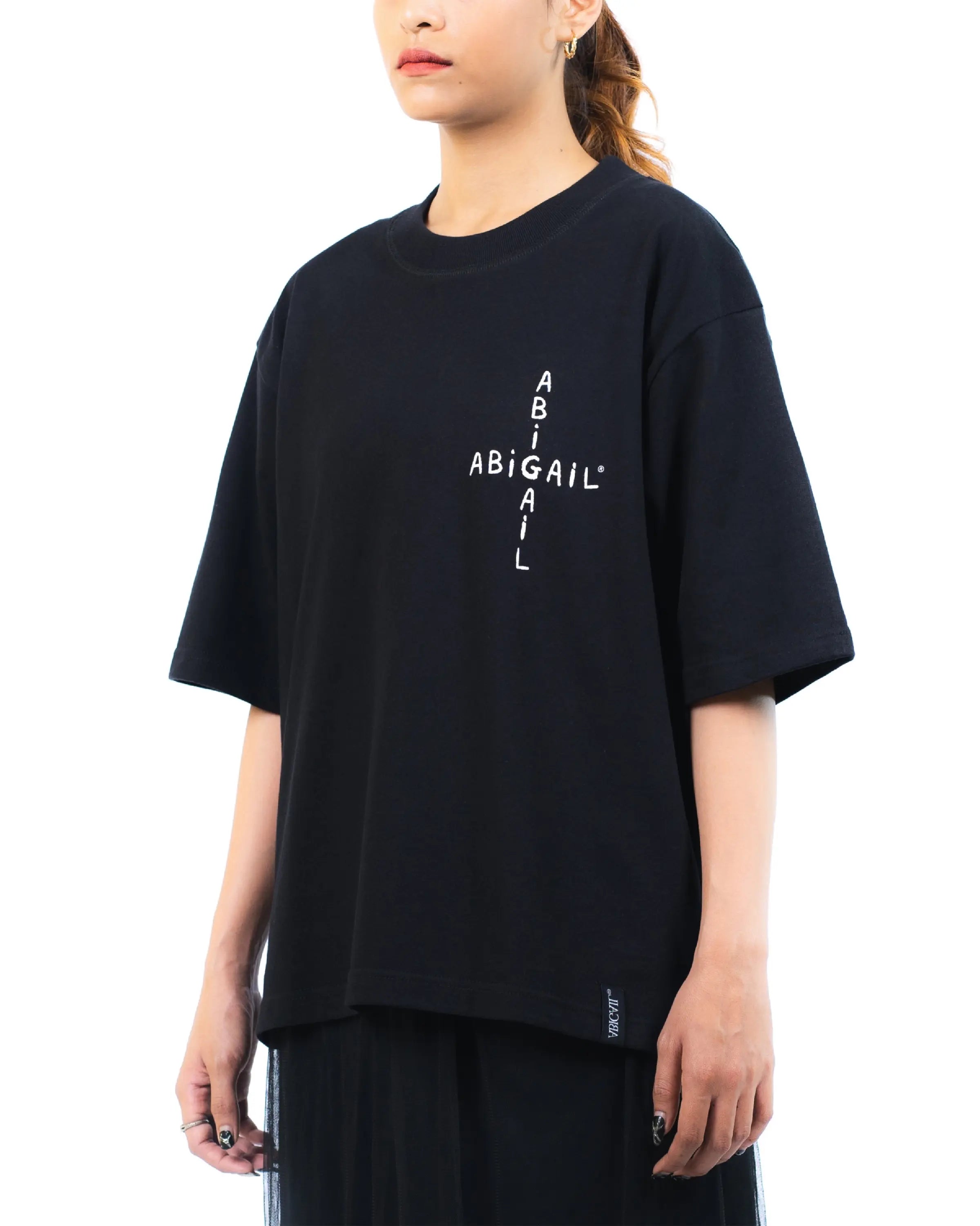 LEIGH BLACK - Oversized Shortsleeve T-Shirt
