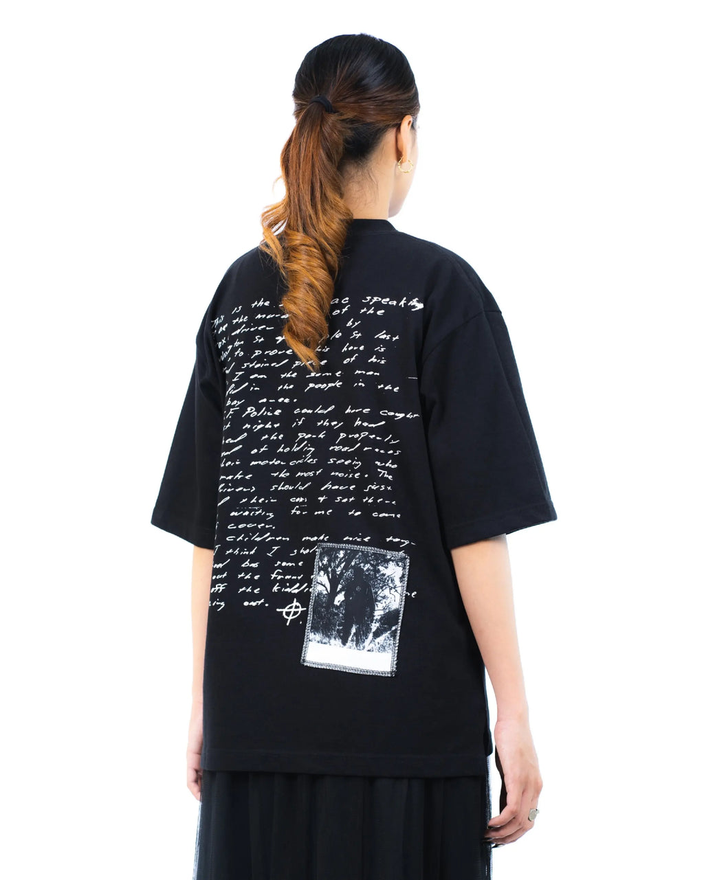 LEIGH BLACK - Oversized Shortsleeve T-Shirt