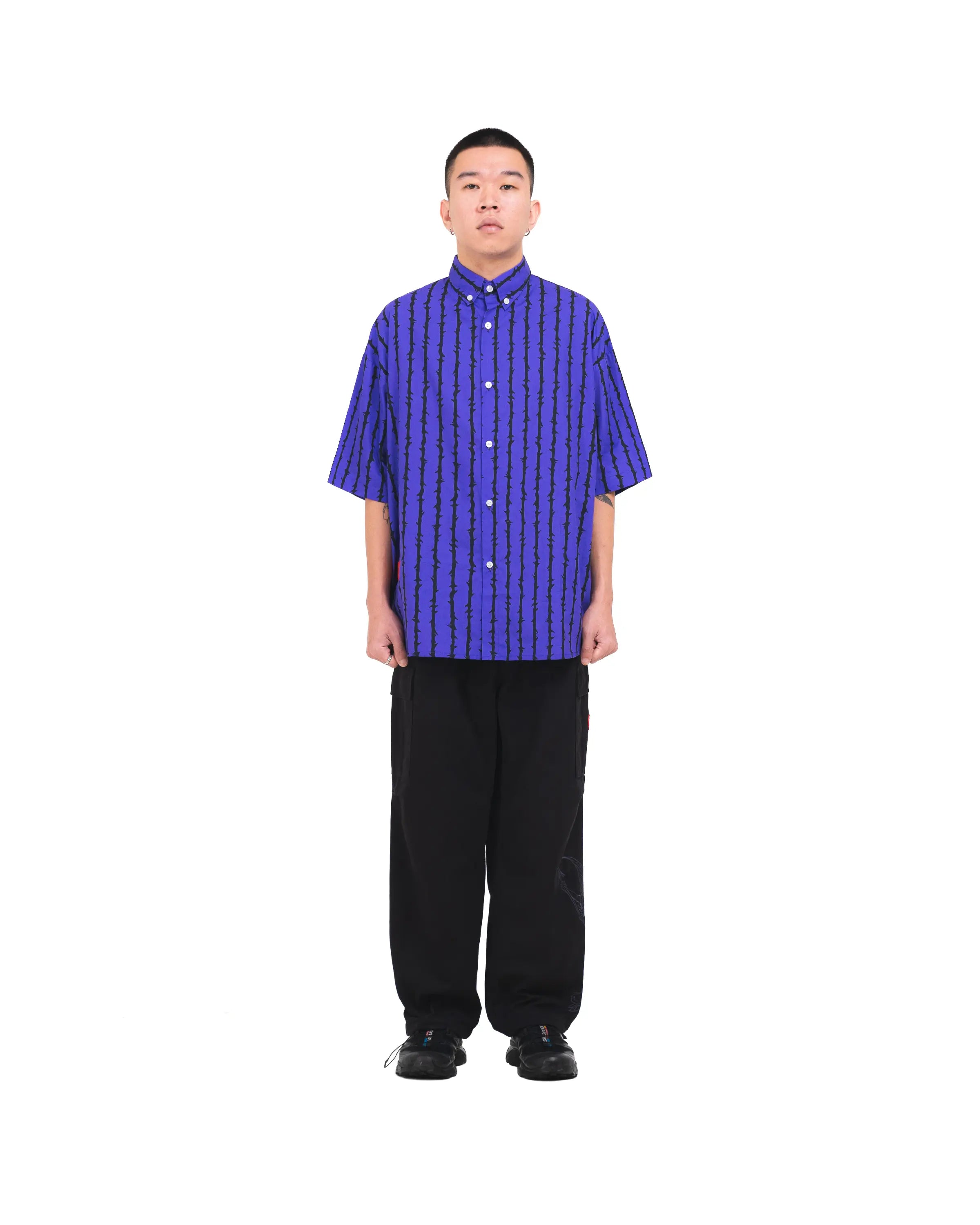 ABIGAIL X VICIOUS PAIN - PURPLE WIRE Printed Shirt