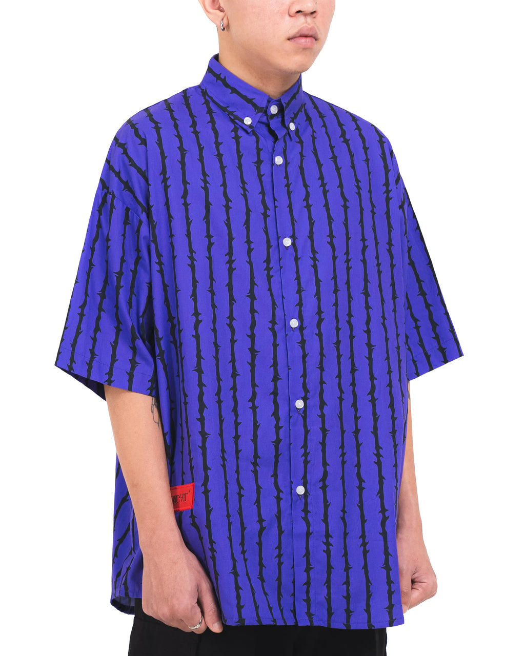 ABIGAIL X VICIOUS PAIN - PURPLE WIRE Printed Shirt