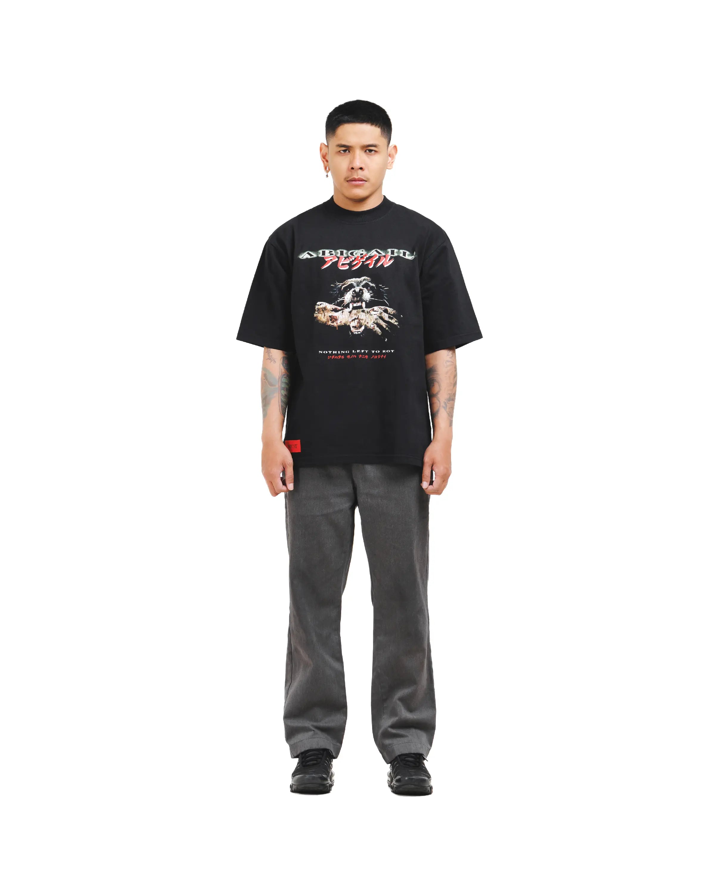SLATER BLACK - Oversized Shortsleeve T-Shirt