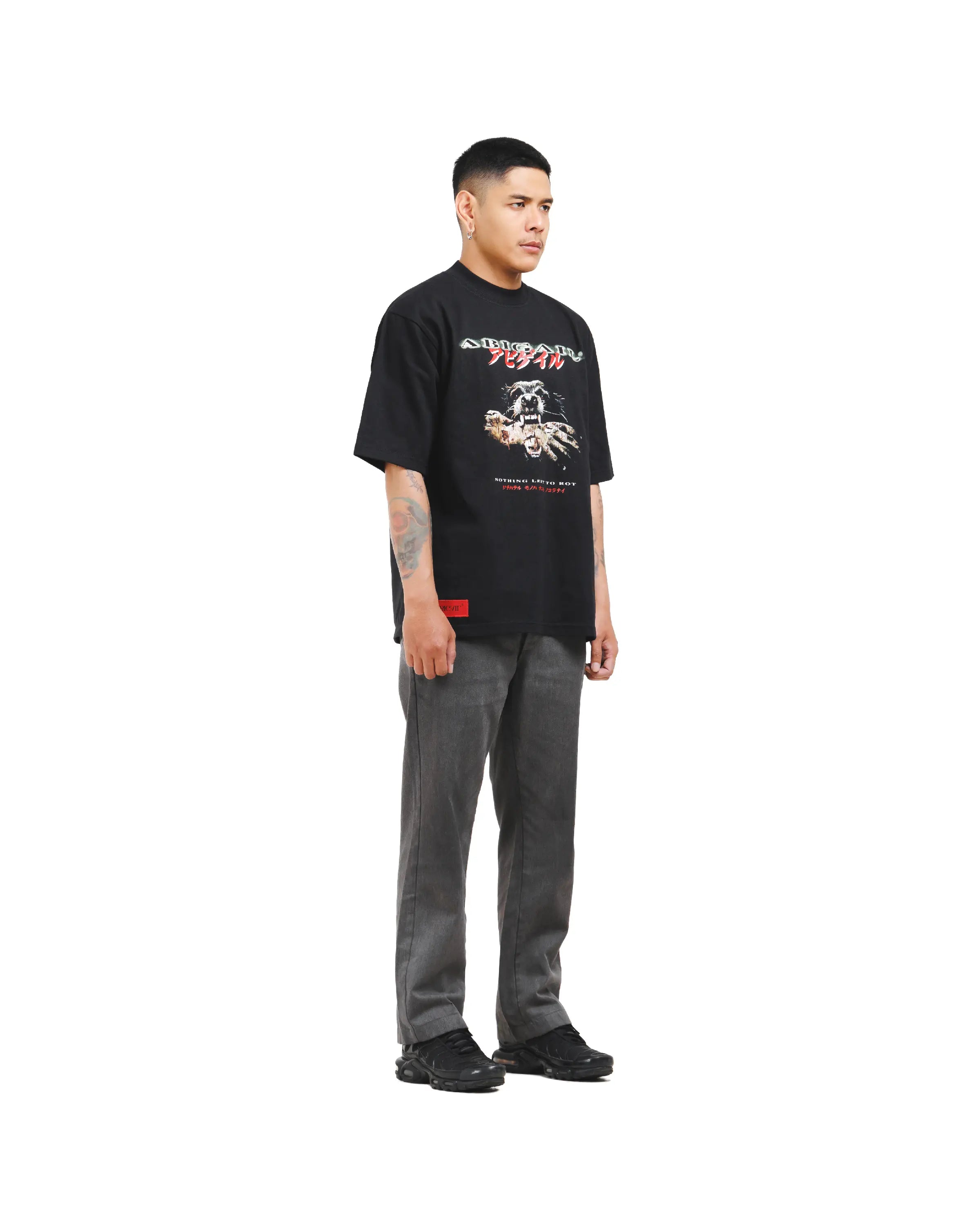 SLATER BLACK - Oversized Shortsleeve T-Shirt