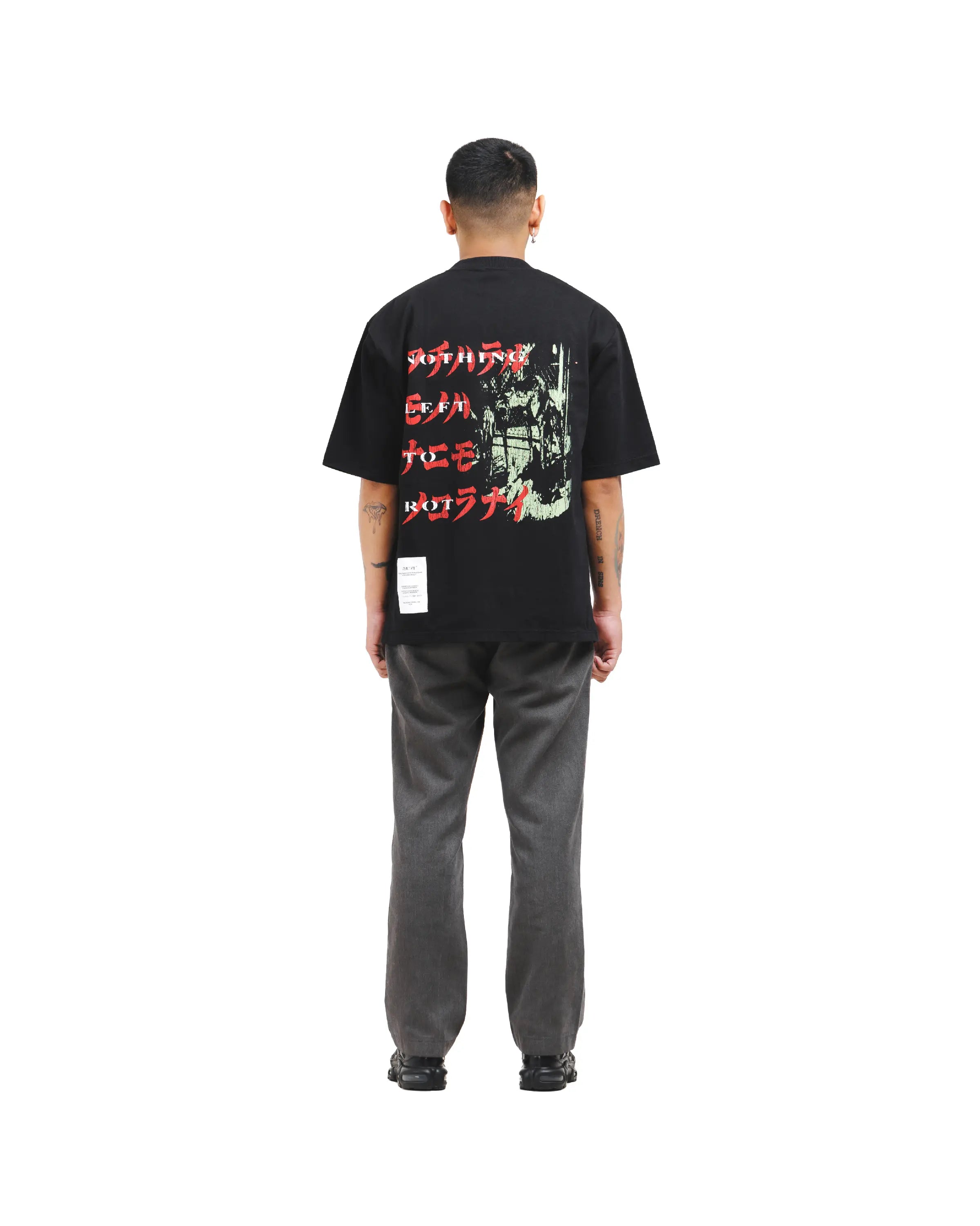 SLATER BLACK - Oversized Shortsleeve T-Shirt