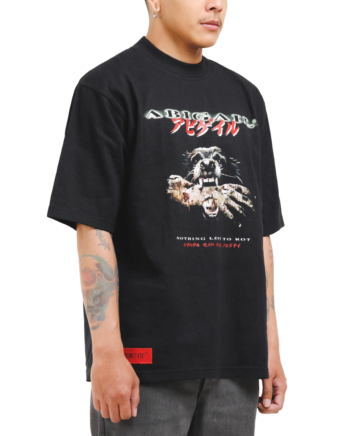 SLATER BLACK - Oversized Shortsleeve T-Shirt