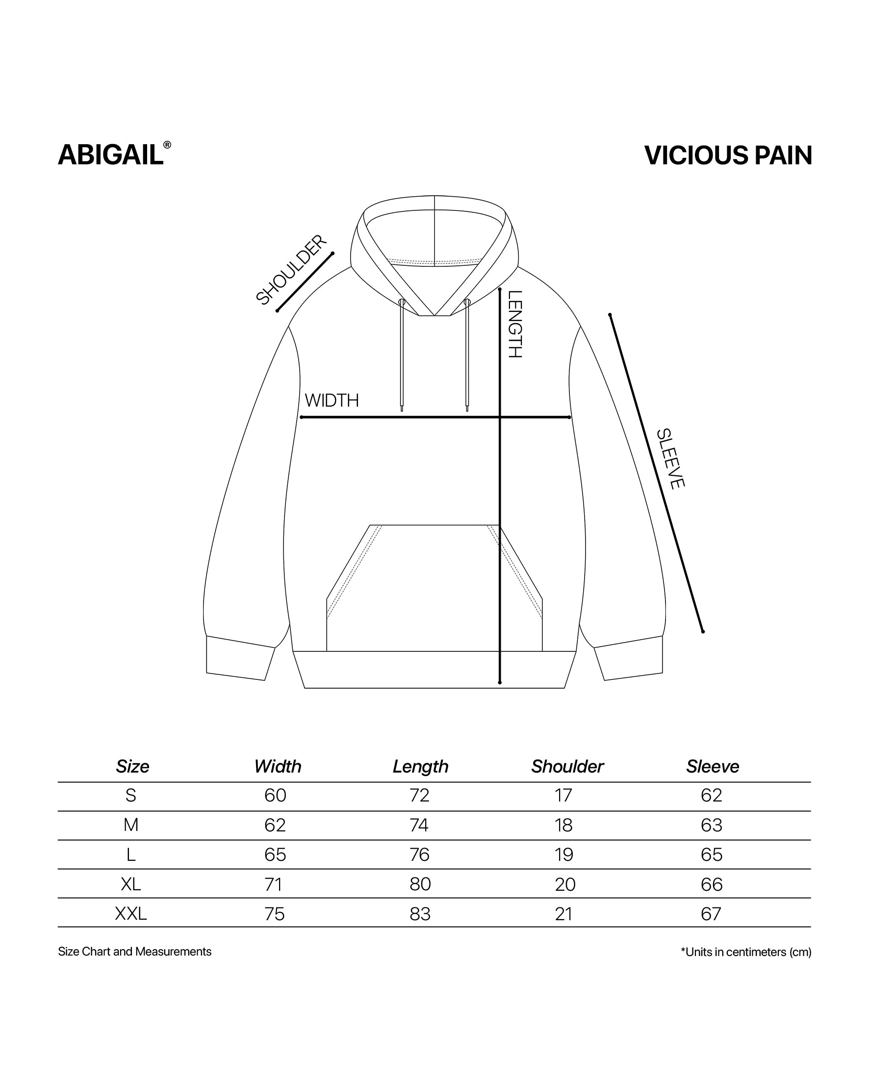 ABIGAIL X VICIOUS PAIN - JUDGEMENT Hoodie