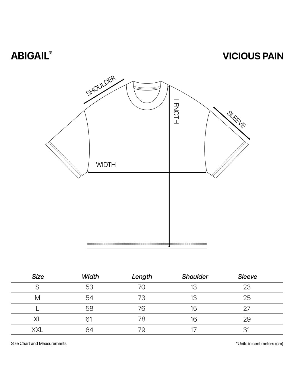 ABIGAIL X VICIOUS PAIN - INFERNO W Oversized Shortsleeve T-Shirt
