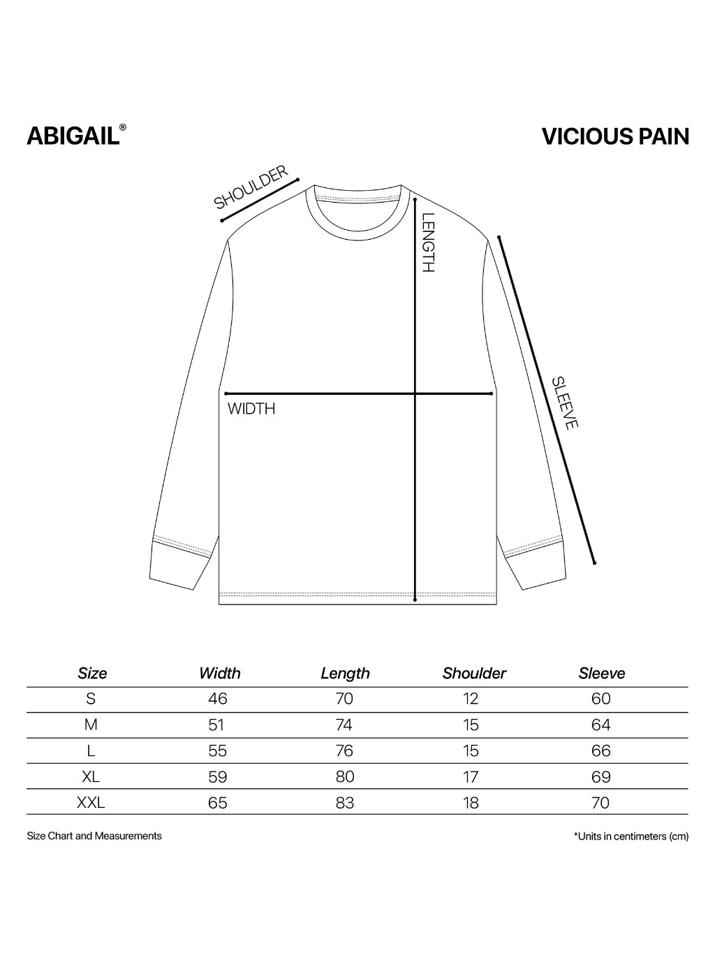 ABIGAIL X VICIOUS PAIN - ASCENSION Oversized Longsleeve T-Shirt