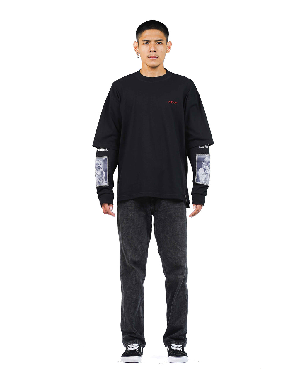 CASEY - Double Layered Longsleeve T-Shirt